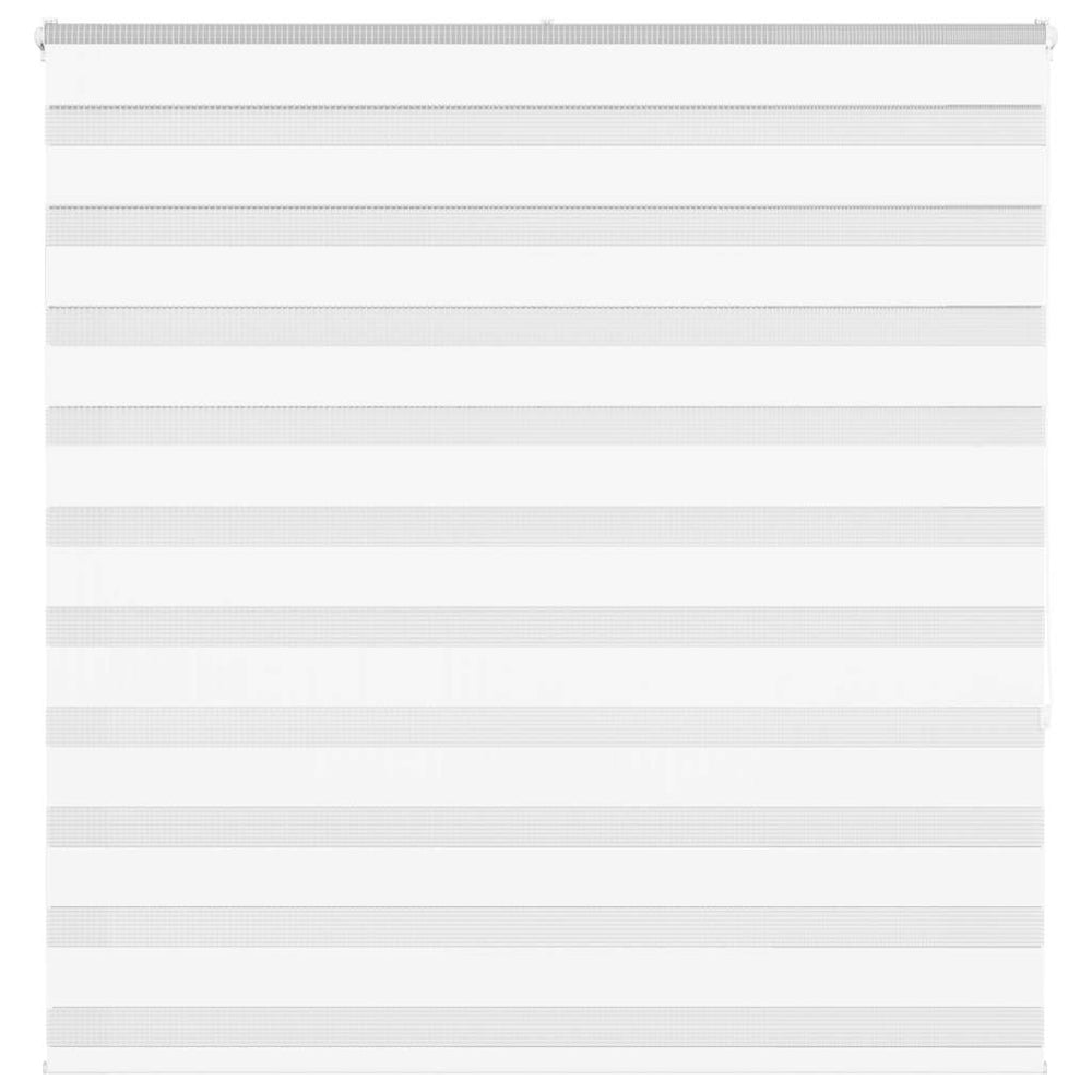Vidaxl Zebra Roller Blind 145x150 cm Staubbreite 140,9 cm Polyester weiß