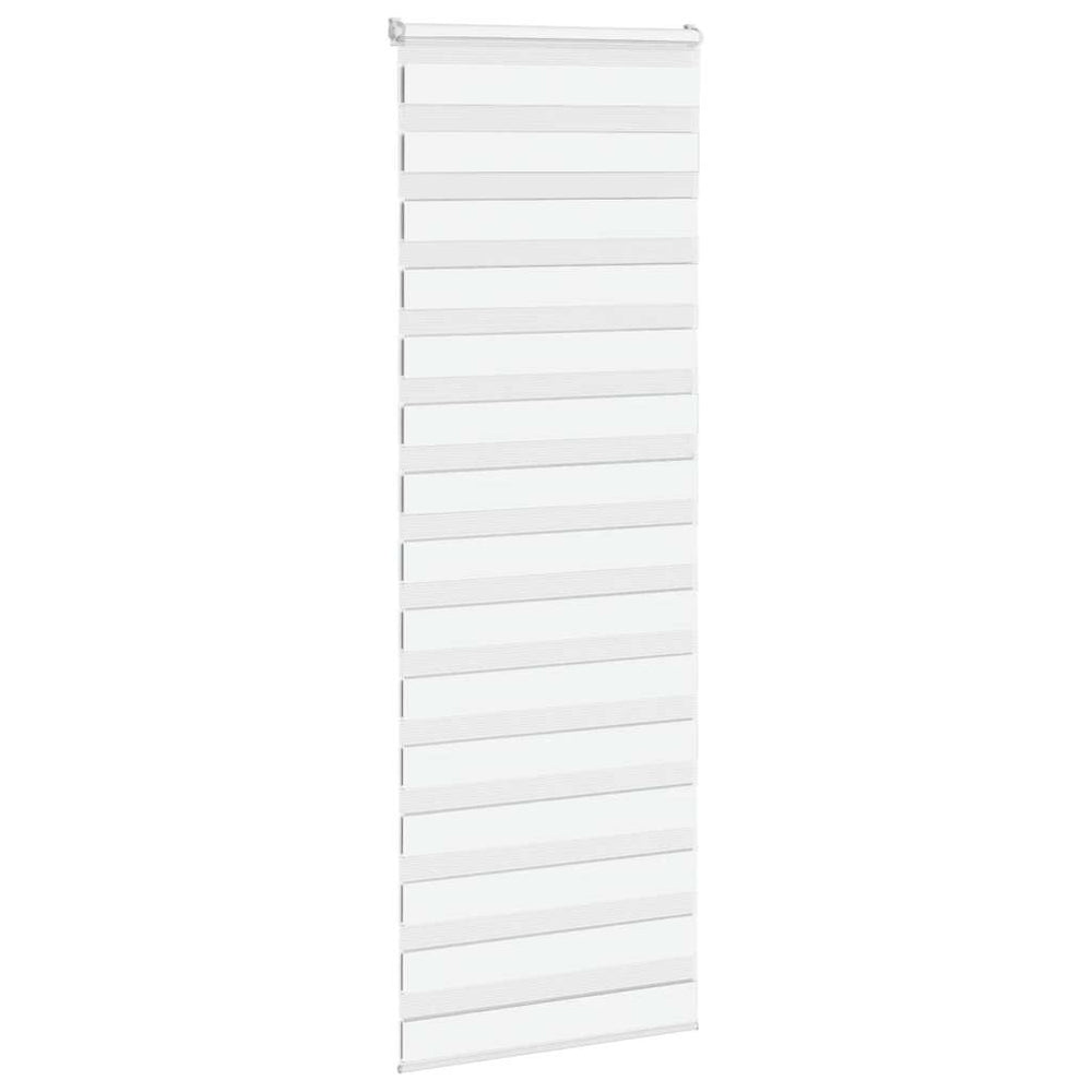 Vidaxl Zebrachroller blann 75x200 cm Stoff Breet 70,9 cm Polyester Wäiss