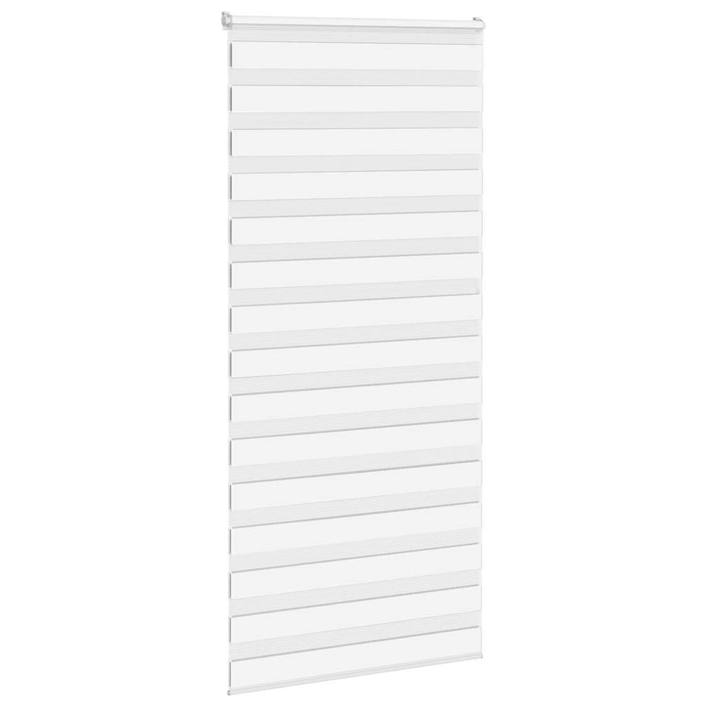 Vidaxl zebra roller blind 110x200 cm fabric width 105.9 cm polyester white