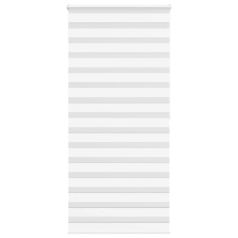 Vidaxl zebra roller blind 115x200 cm fabric width 110.9 cm polyester white