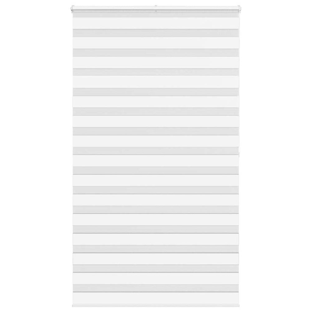 Vidaxl Zebra Roller Blind 125x200 cm Stoffbredde 120,9 cm Polyester hvit
