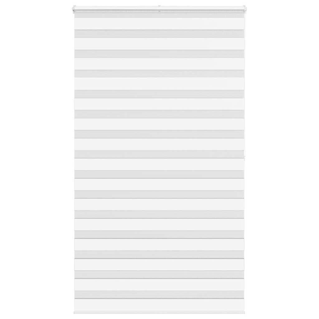 Vidaxl Zebra Roller Blind 125x200 cm Stoffbredde 120,9 cm Polyester hvit
