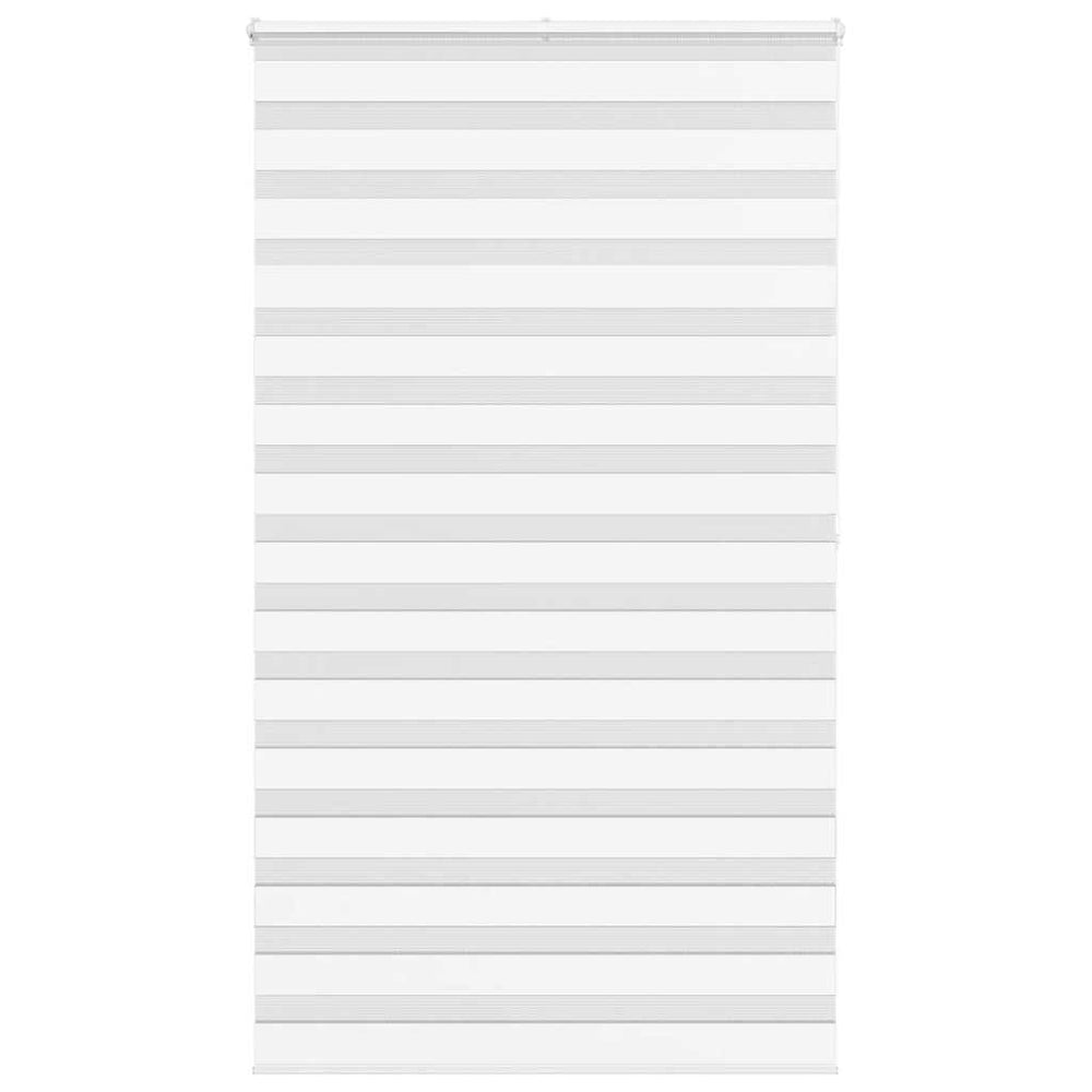 Vidaxl Zebra Roller Blind 130x200 cm Stoffbredde 125,9 cm Polyester hvit