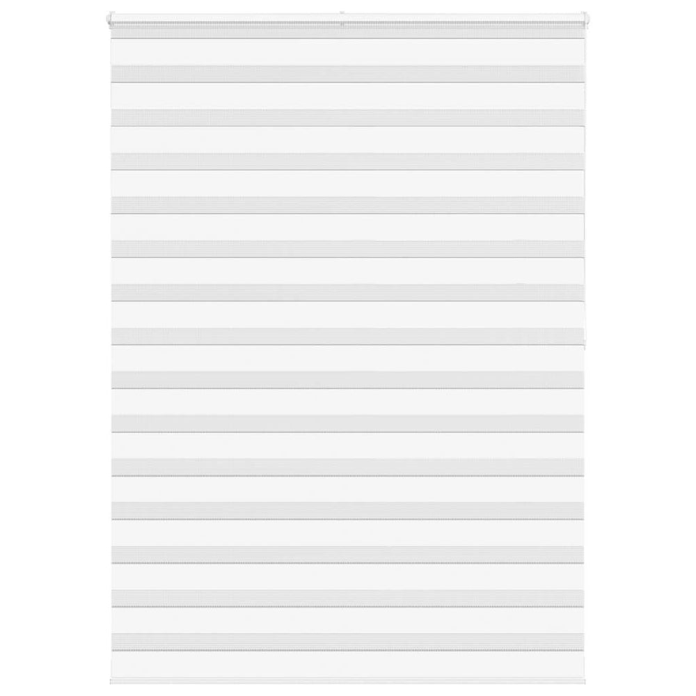 Vidaxl zebra roller blind 155x200 cm fabric width 150.9 cm polyester white