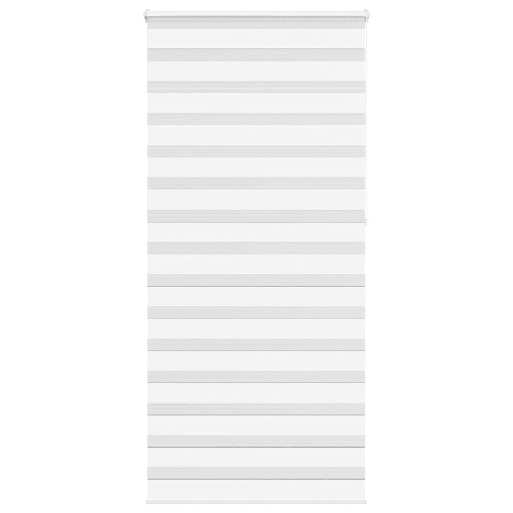 Vidaxl zebra roller blind 105x230 cm fabric width 100.9 cm polyester white