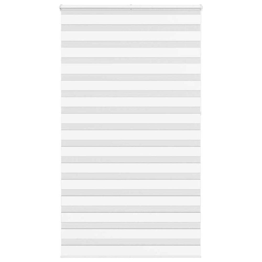Vidaxl zebra roller blind 135x230 cm fabric width 130.9 cm polyester white