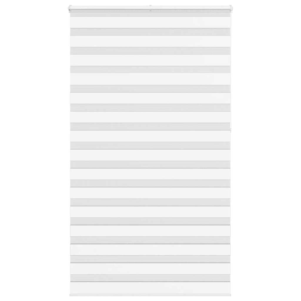 Vidaxl zebra roller blind 135x230 cm fabric width 130.9 cm polyester white