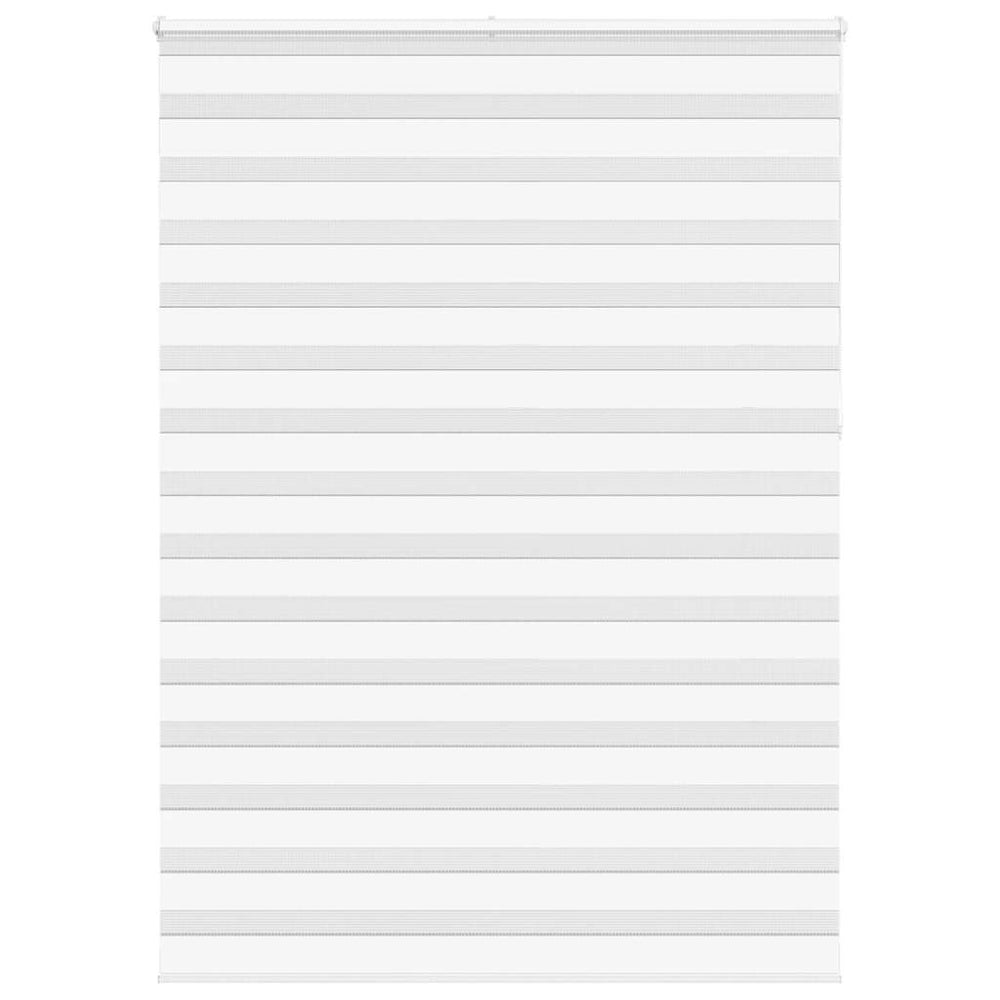 Vidaxl zebra roller blind 155x230 cm fabric width 150.9 cm polyester white