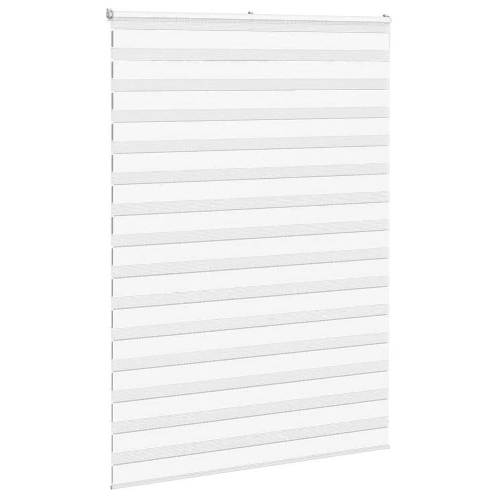 Vidaxl zebra roller blind 155x230 cm fabric width 150.9 cm polyester white