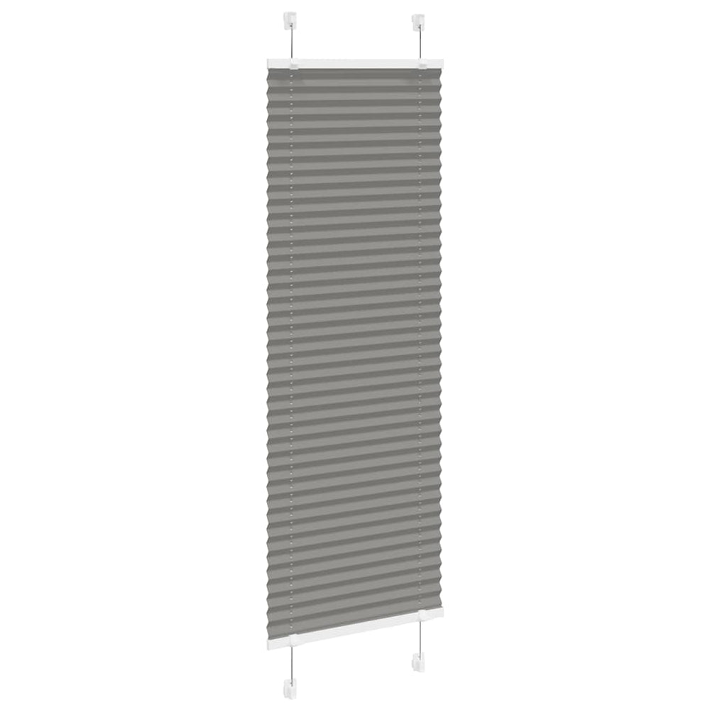 Vidaxl pleated roller blind 50x100 cm fabric width 49.4 cm anthracite