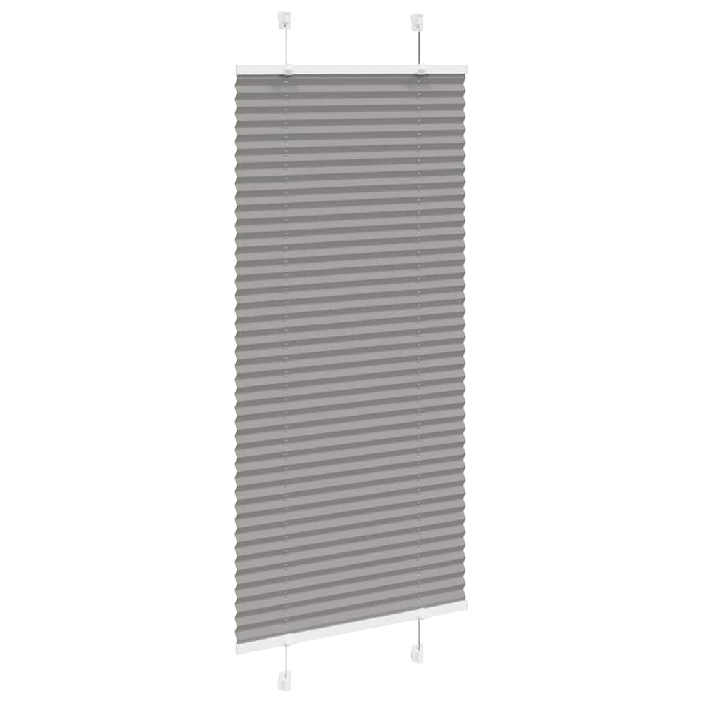 Vidaxl pleated roller blind 65x100 cm fabric width 64.4 cm anthracite