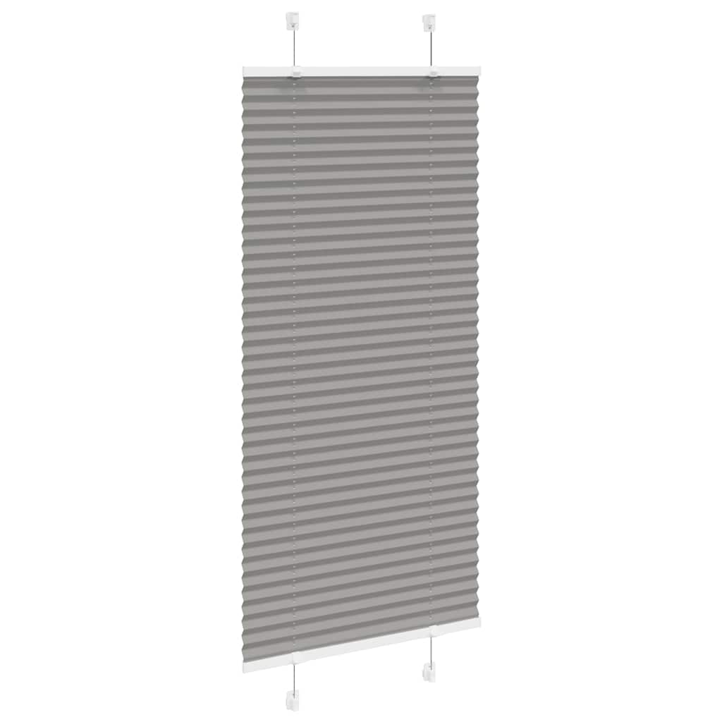 Vidaxl pleated roller blind 65x100 cm fabric width 64.4 cm anthracite