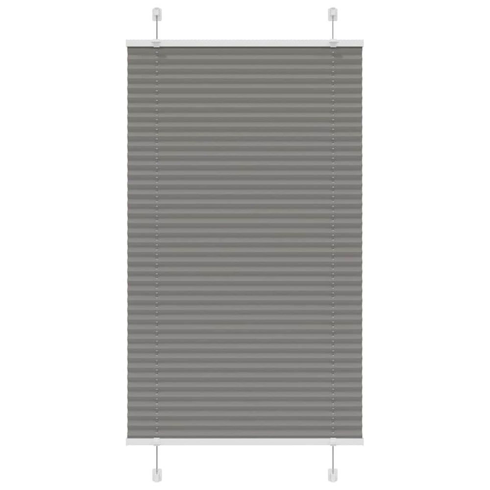 Vidaxl veckad rullblind 80x150 cm dammbredd 79,4 cm antracit