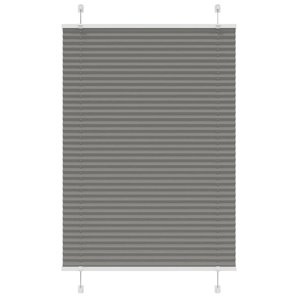 Vidaxl veckad rullblind 85x150 cm dammbredd 84,4 cm antracit