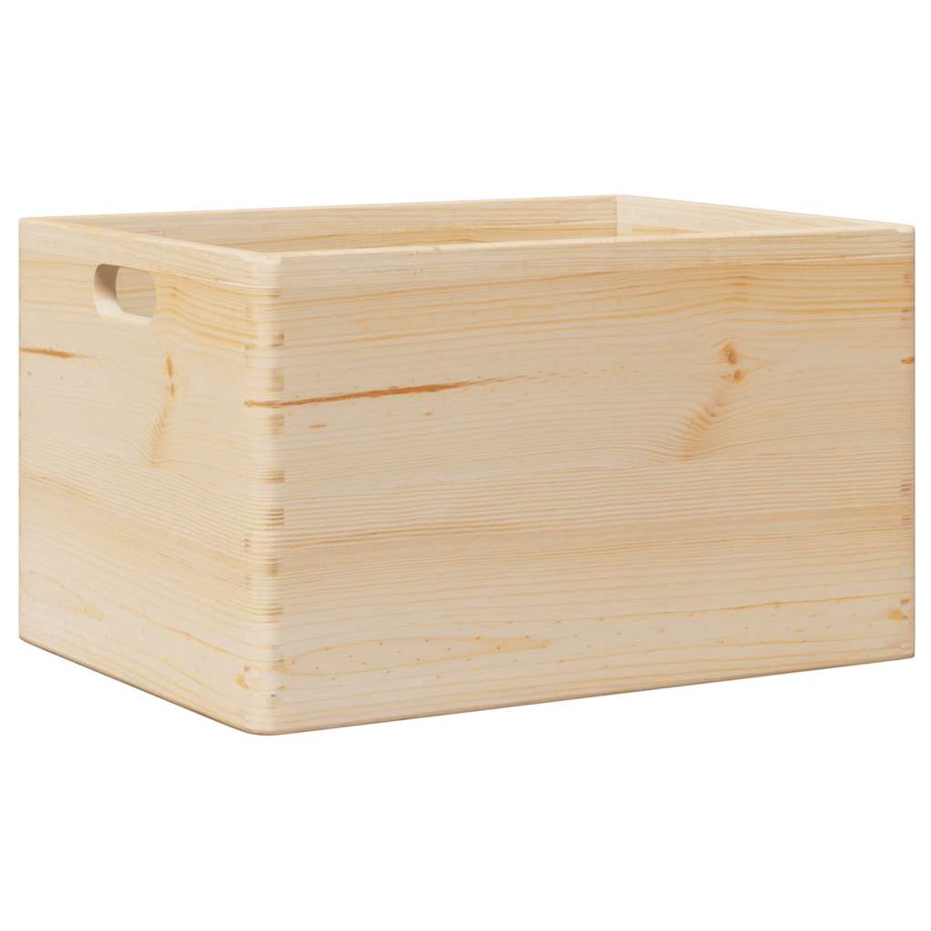 Vidaxx wooden box with handles 40x30x23 cm solid pine wood