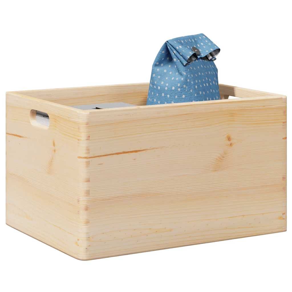 Vidaxx wooden box with handles 40x30x23 cm solid pine wood