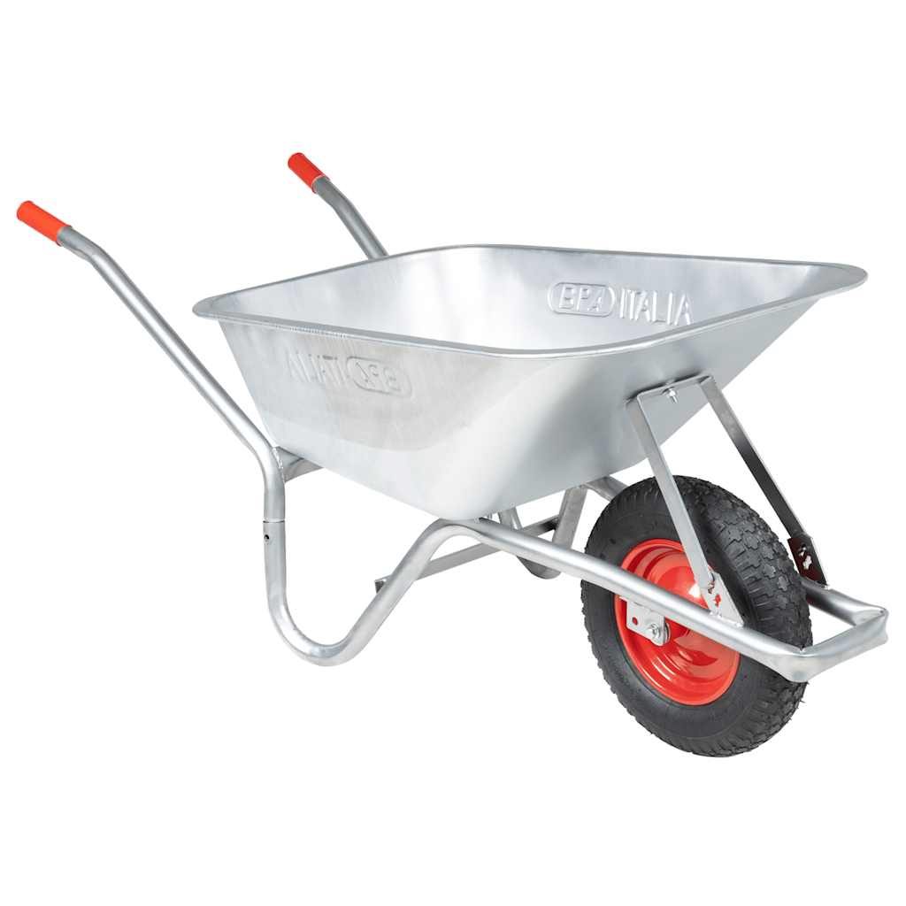 Vidaxl Schubkarre 90 l 150 kg verzinkter Stahl und Kunststoff