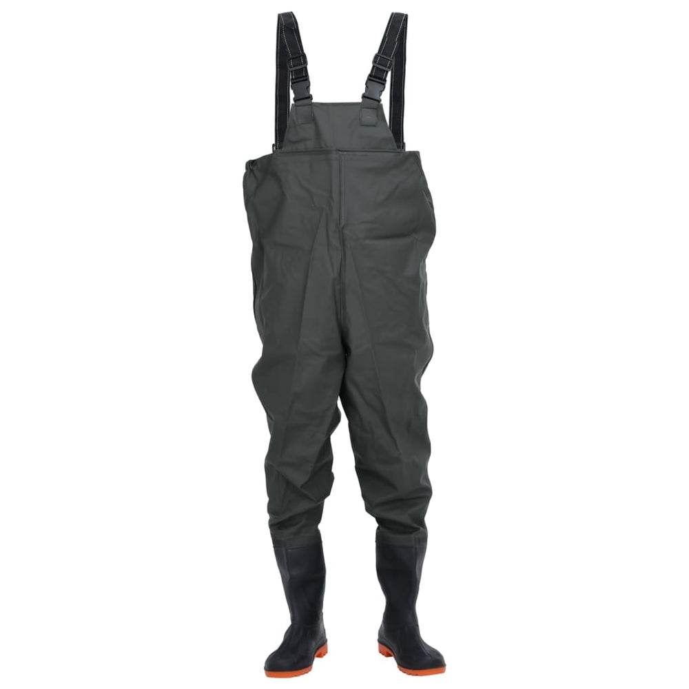 Vidaxl waadpak avec bottes taille 46 vert foncé