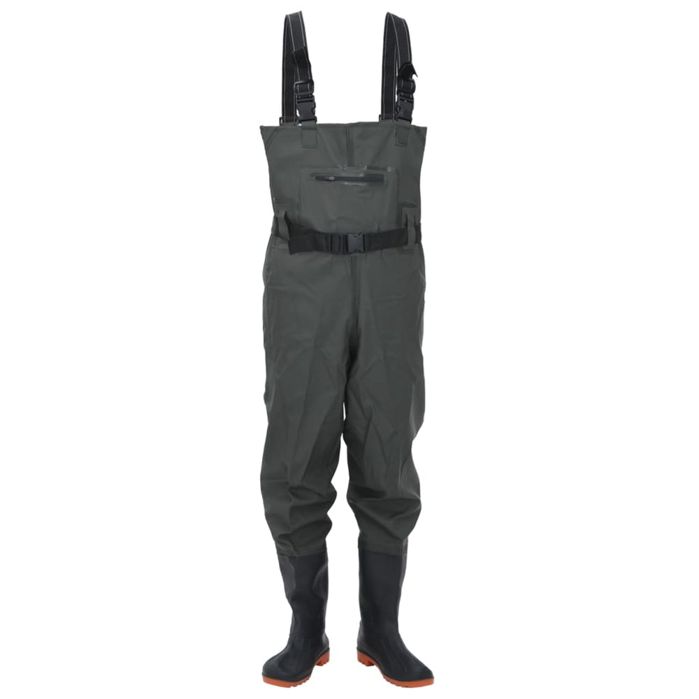 Vidaxl waadpak avec bottes et taille de ceinture 39 vert foncé