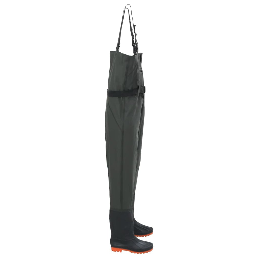 Vidaxl waadpak avec bottes et taille de ceinture 41 vert foncé