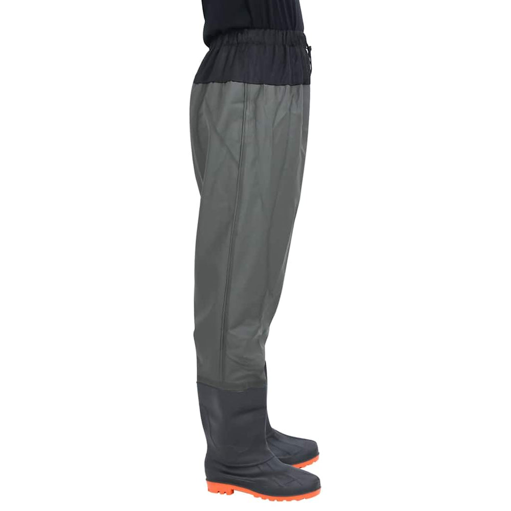 Vidaxl waders with boots size 39 dark green