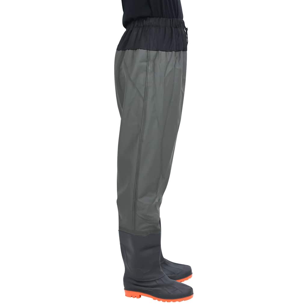 Vidaxl waders with boots size 39 dark green