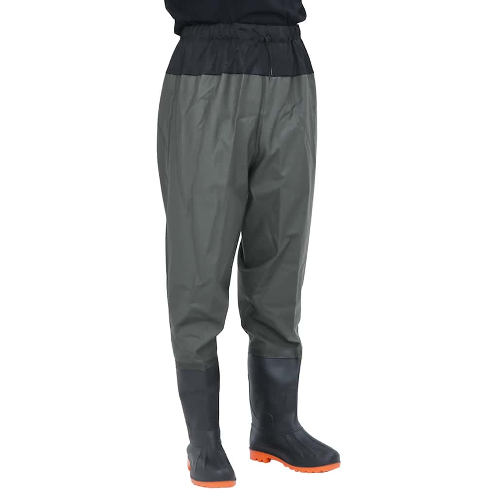 Vidaxl waders with boots size 42 dark green