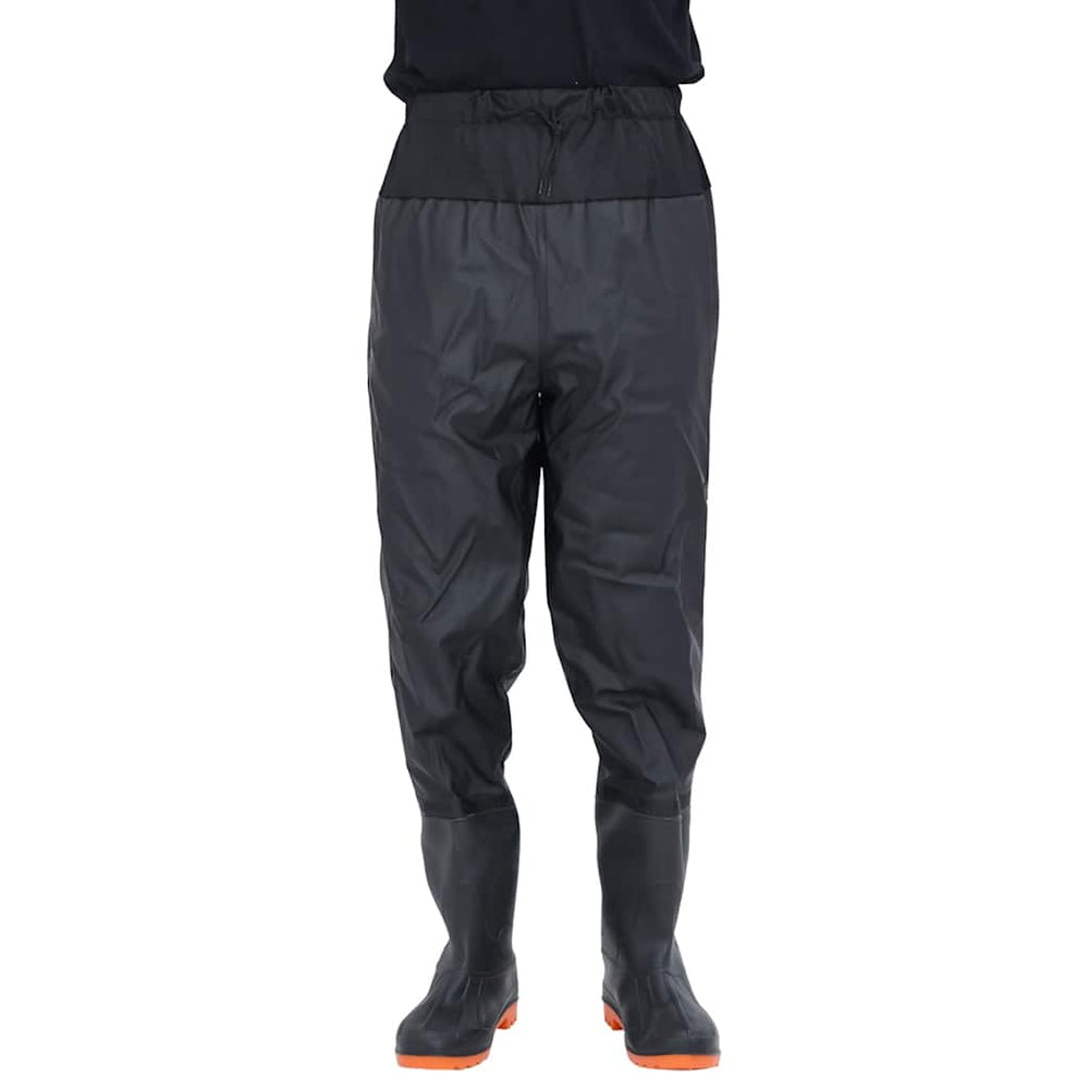 Vidaxl waders with boots size 38 black