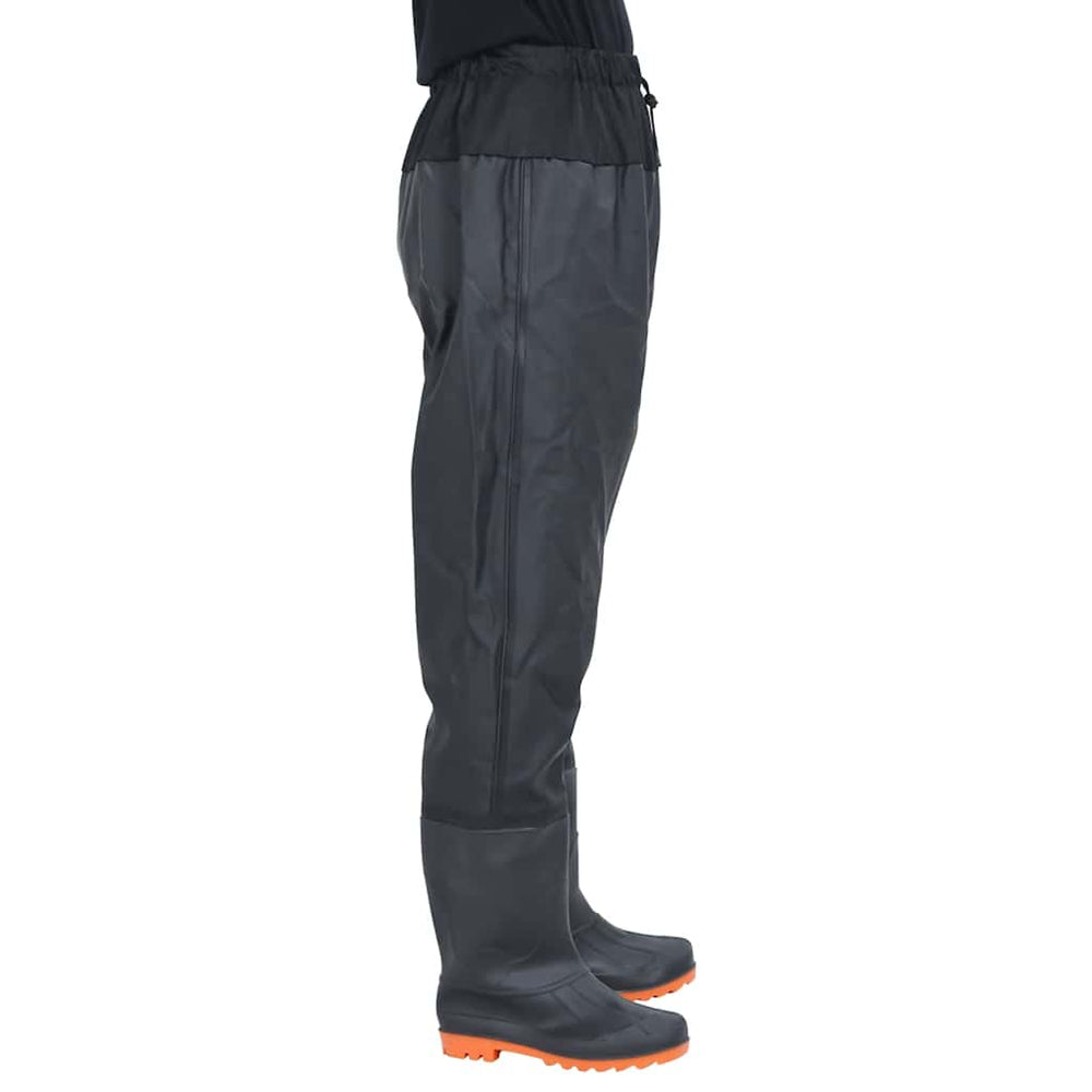 Vidaxl waders with boots size 38 black