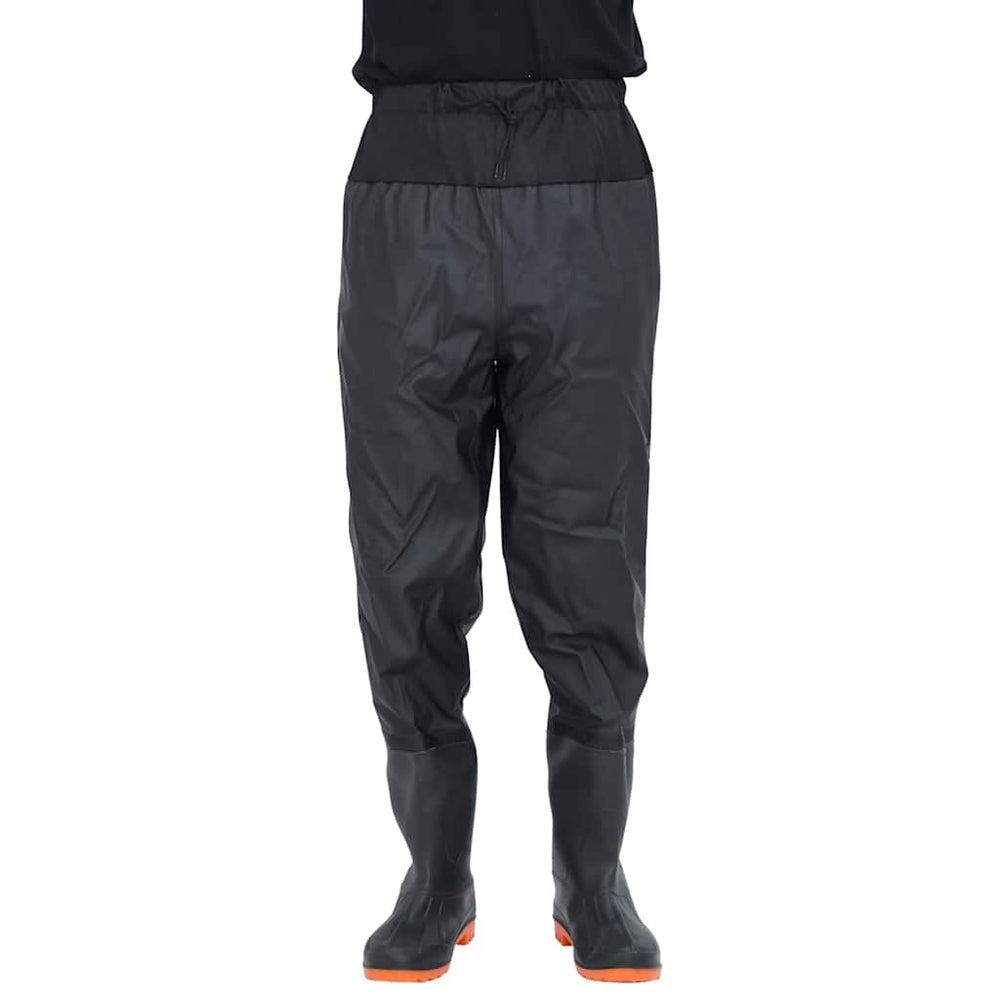 Vidaxl waders with boots size 40 black
