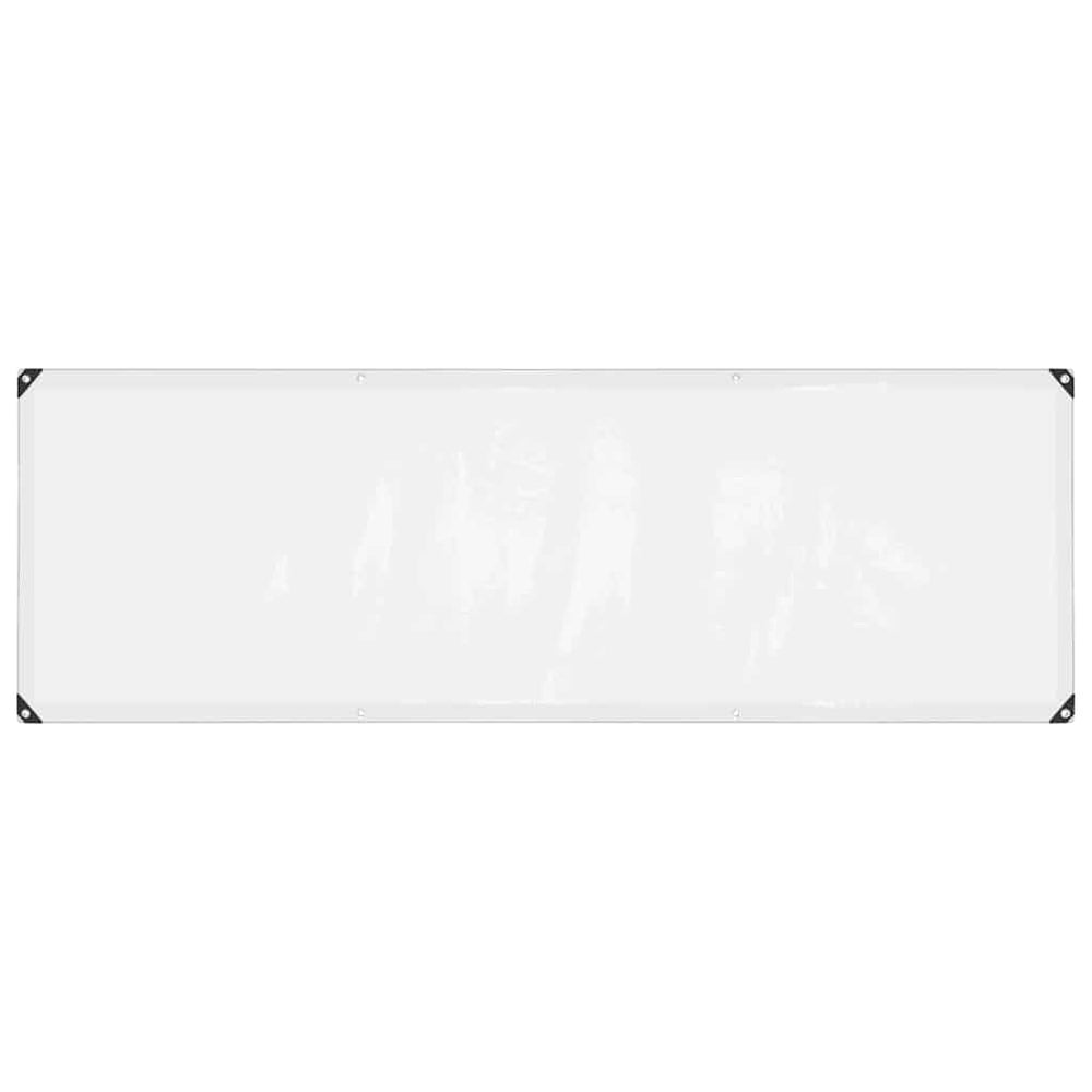 Vidaxl Transparent Tarpaulin with Eyelets 1x3 m Polyethylene