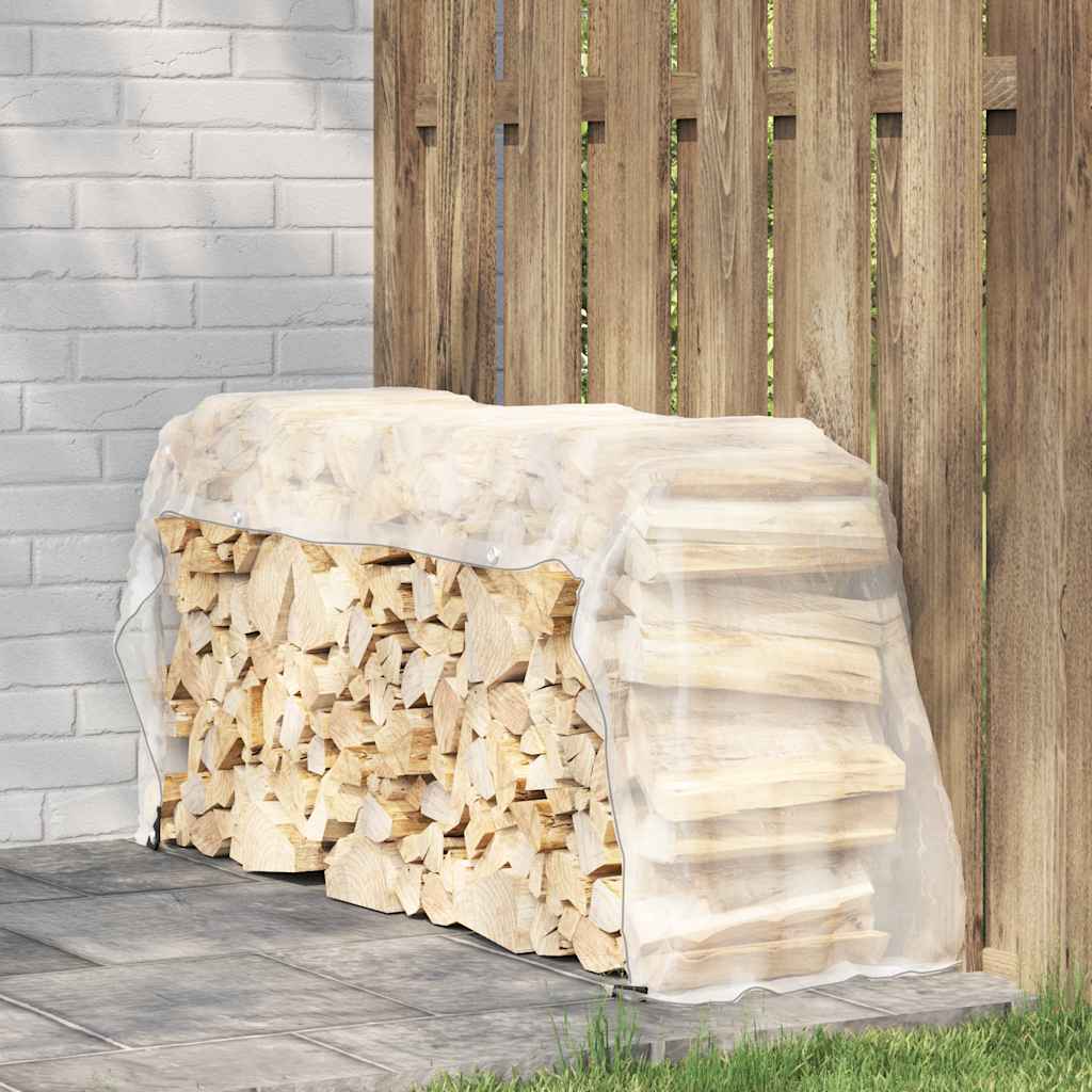 Vidaxl Transparent Tarpaulin with Eyelets 1x3 m Polyethylene