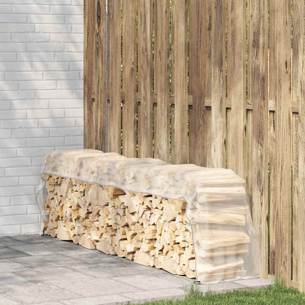 Vidaxl Transparent Tarpaulin with Eyelets 1x4 m Polyethylene
