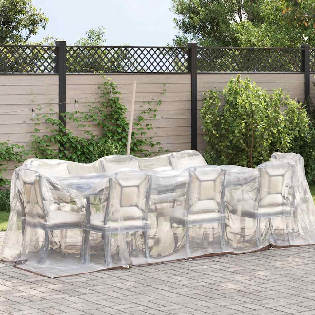 Vidaxl Tarpaulin trasparente con anelli a vela 2x4 m polietilene