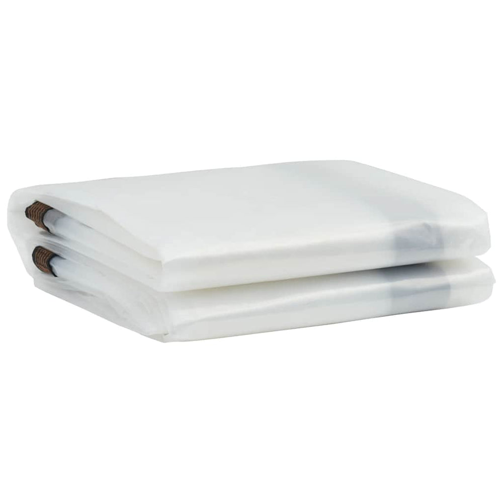 Vidaxl transparentes Planen mit Segelringen 2x6 m Polyethylen