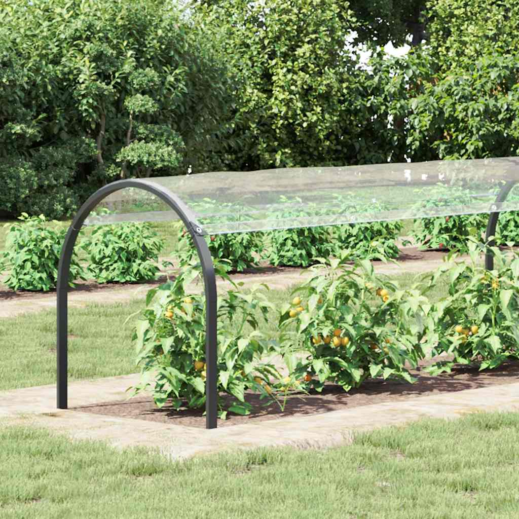 Vidaxl transparent tarpaulin with eyelets 1x6 m PVC