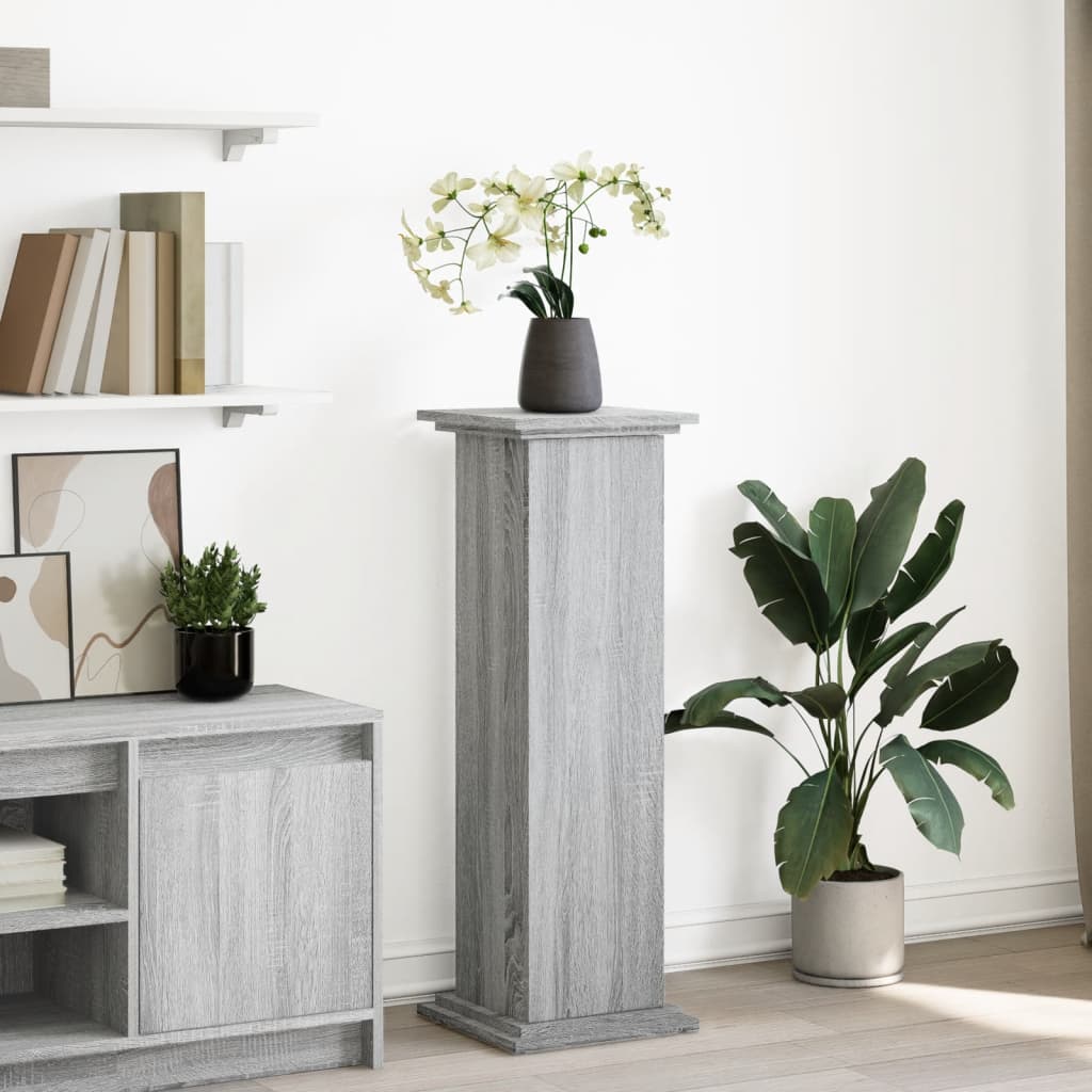 Vidaxx socle avec espace de rangement 31x30x90 cm bois fini gris sonoma
