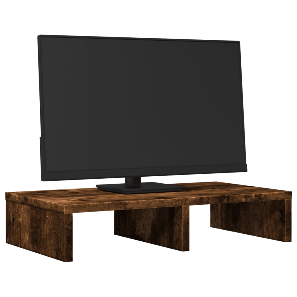 Vidaxxl monitor stand 50x27x10 cm processed wood, smoked oak