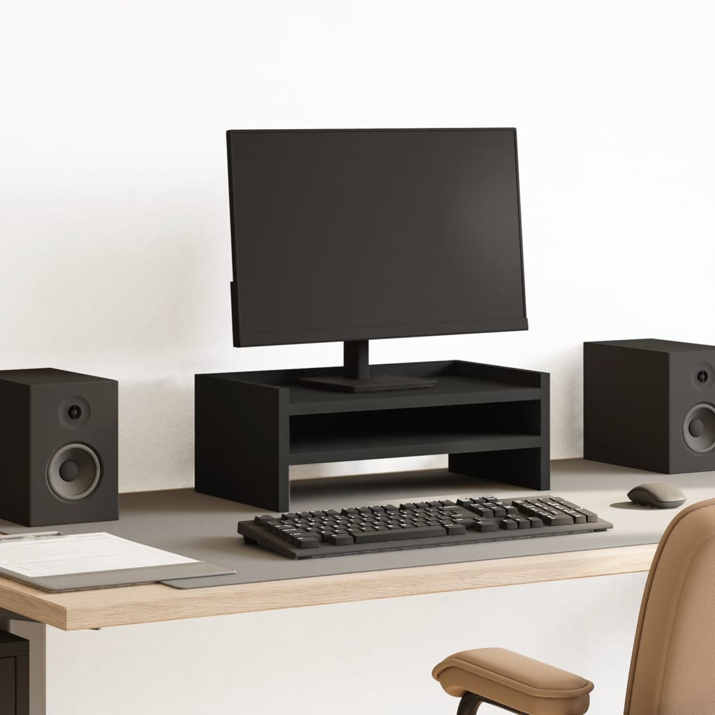 Vidaxx monitor stand 42x24x16 cm processed wood black