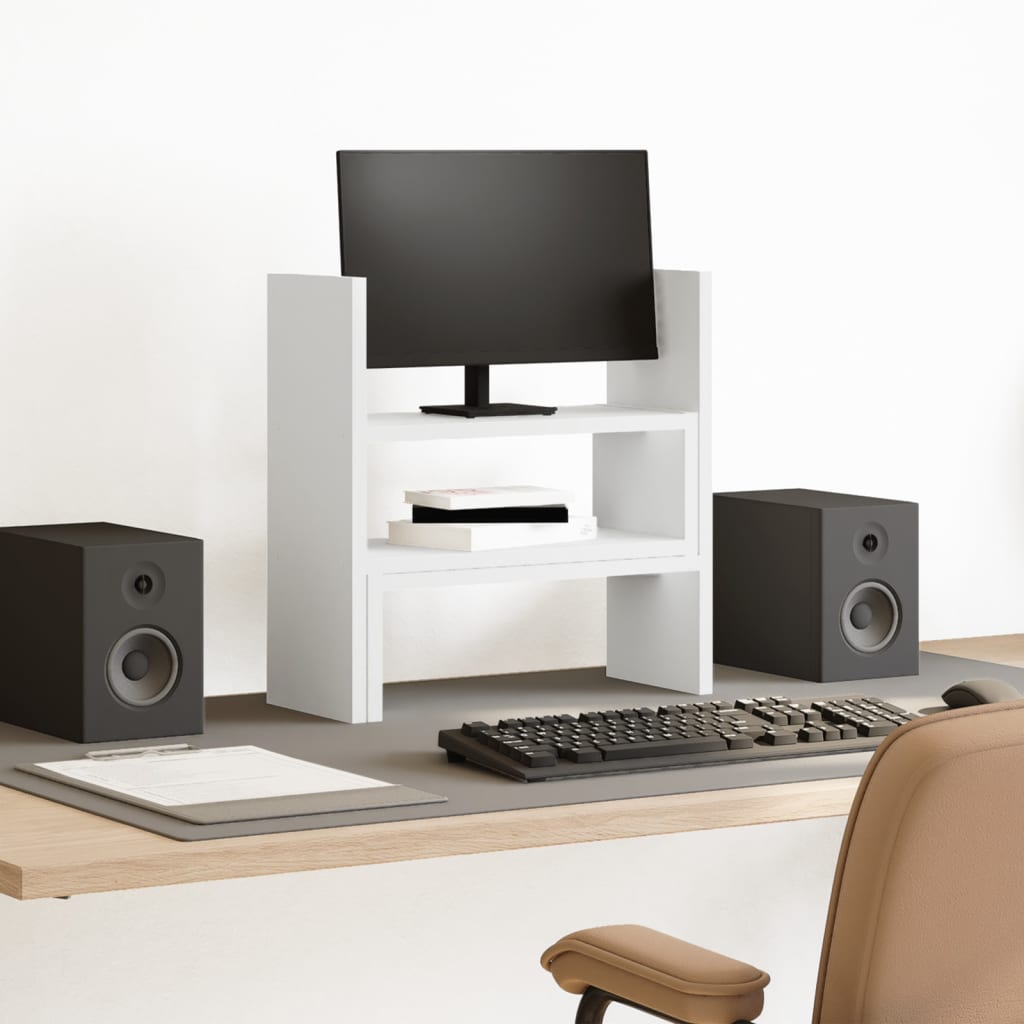 Vidaxx desk organizer 40x17x41 cm engineered wood white