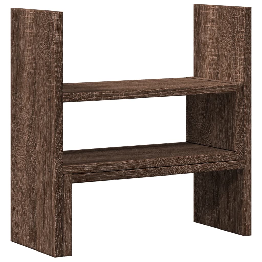 Vidaxl Bureau Organizer 40x17x41 cm verarbeitete Holzbraune -Eichefarbe