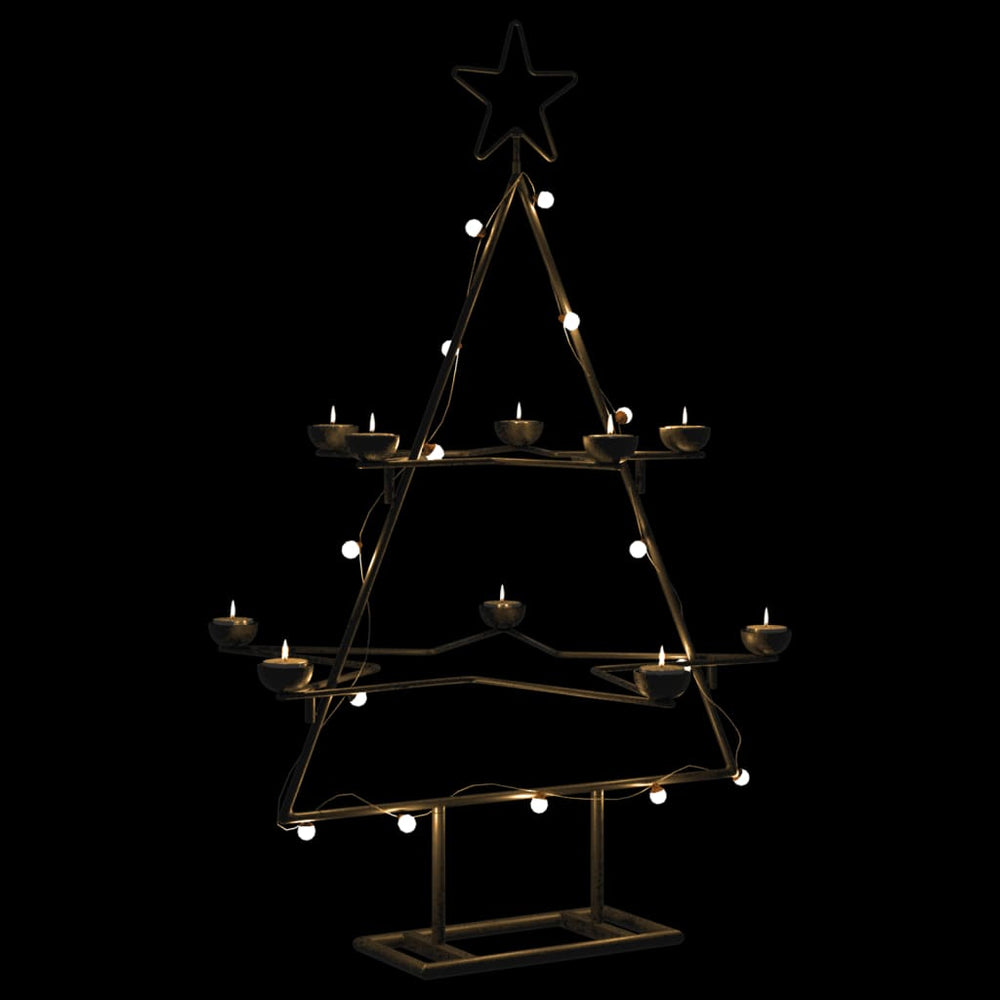 Vidaxl juledekorasjon juletre 75 cm metall svart