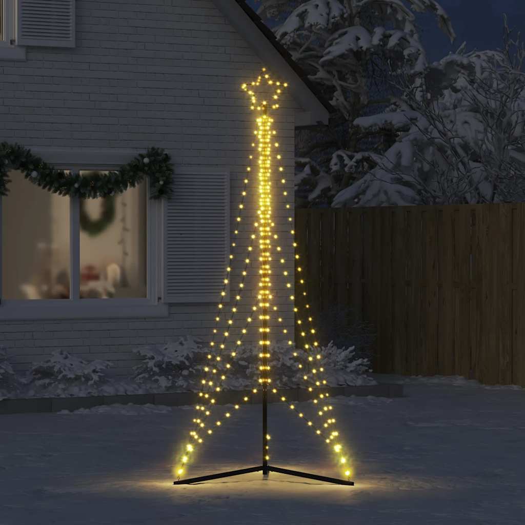 Vidaxxl Sapin de Noël LED 483 LED blanc chaud 240 cm