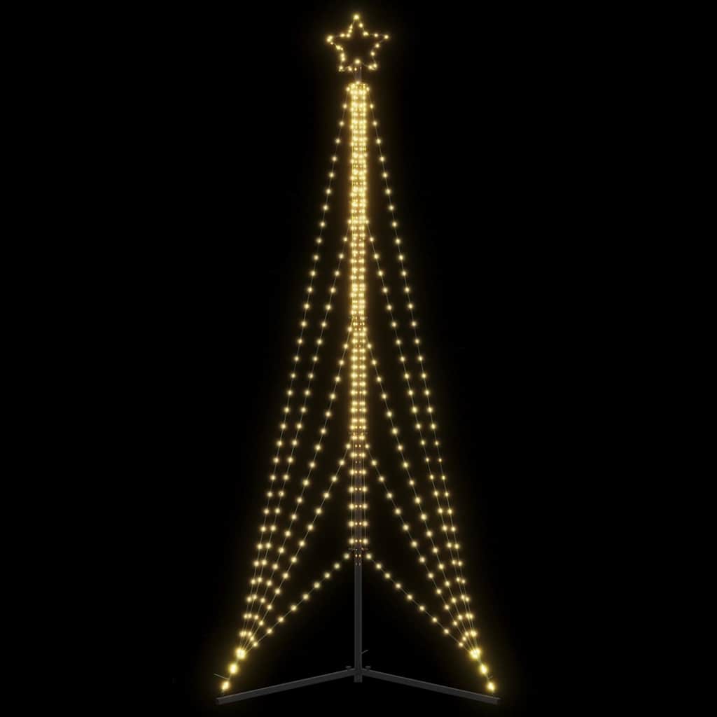 Vidaxxl Árbol de Navidad LED 525 LEDs blanco cálido 302 cm