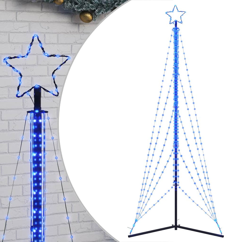 Choinka LED vidaxl 525 diody LED 302 cm niebieski