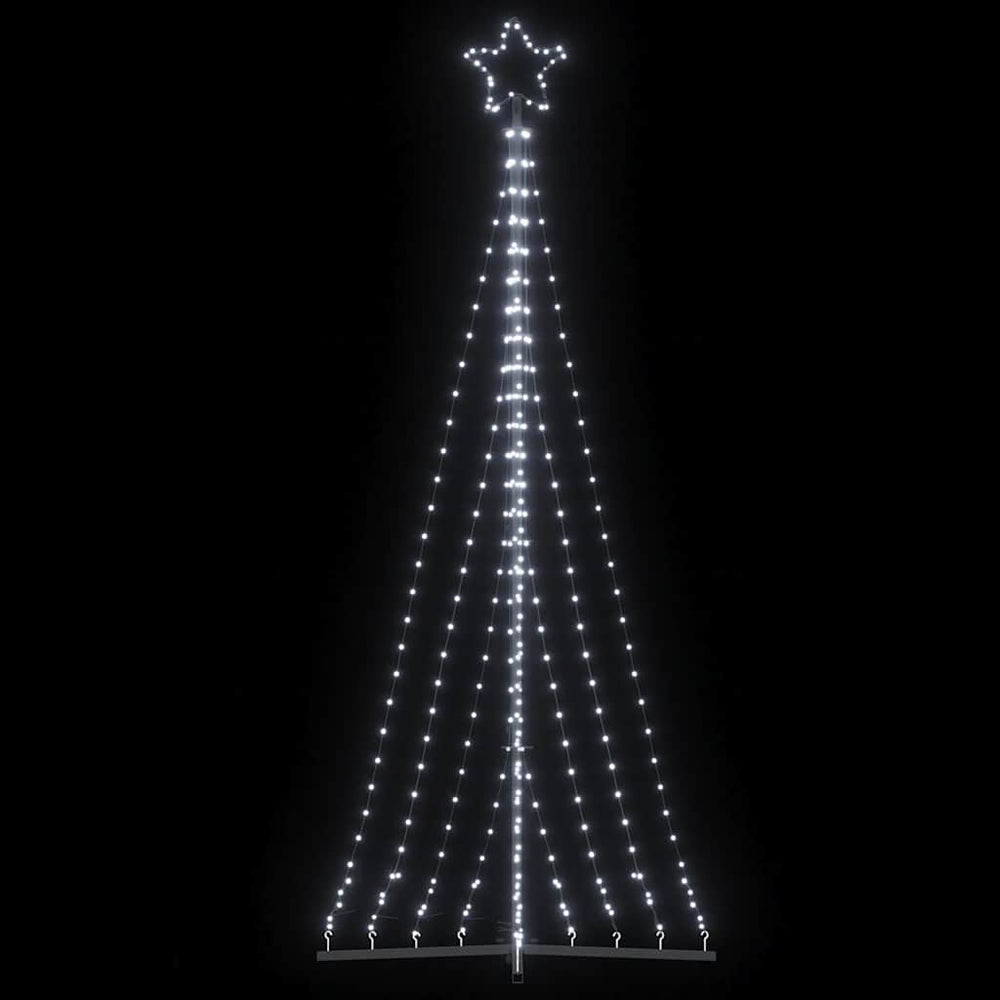 Vidaxl Christmas Tree Lighting 447 Cold -White LEDS 250 cm