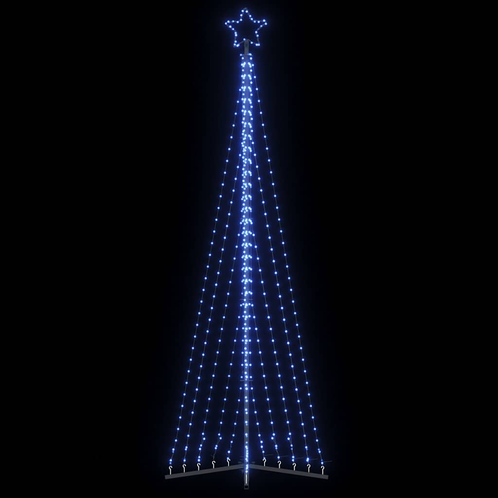 Vidaxxl Sapin de Noël LED 495 LED 300,5 cm bleu