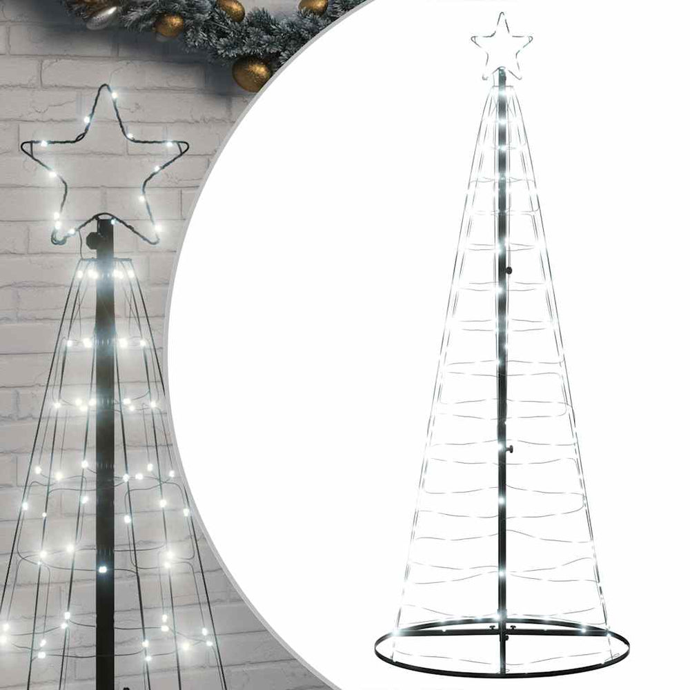 Vidaxl ledet juletre 200 LEDS kaldt hvitt 182 cm