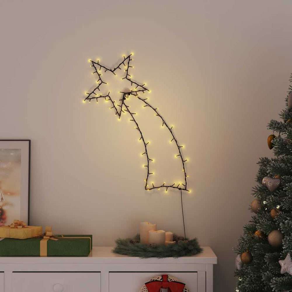Vidaxl Chrëschtdag Luucht falen Star Silhouette 115 LEDS waarm Wäiss