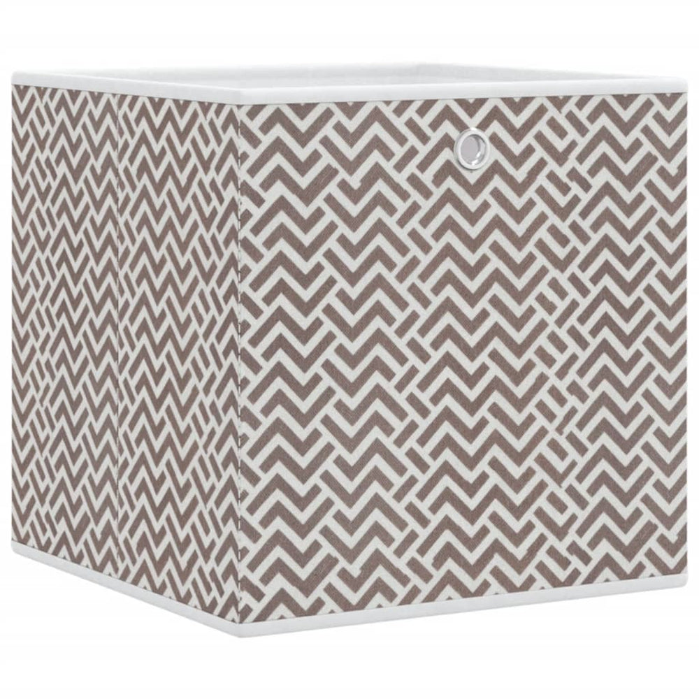 Boîtes de rangement Vidaxl 4 PCS pliables 32x32x32 cm incertain Brown